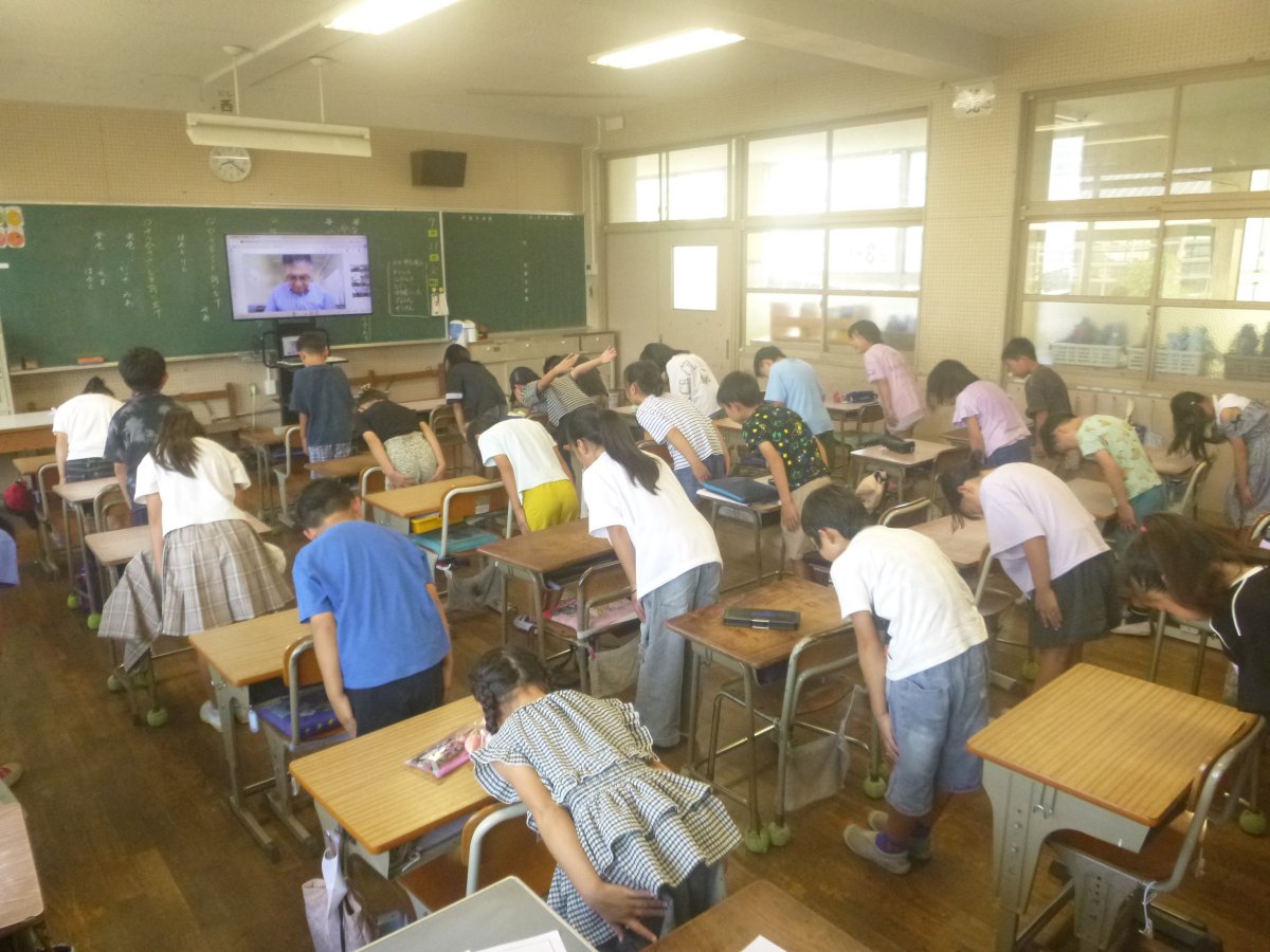 バラバラだった礼も2回目はバッチリ!