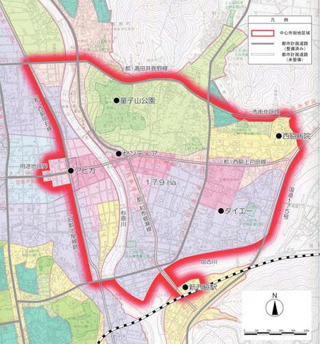 中心市街地 位置図画像