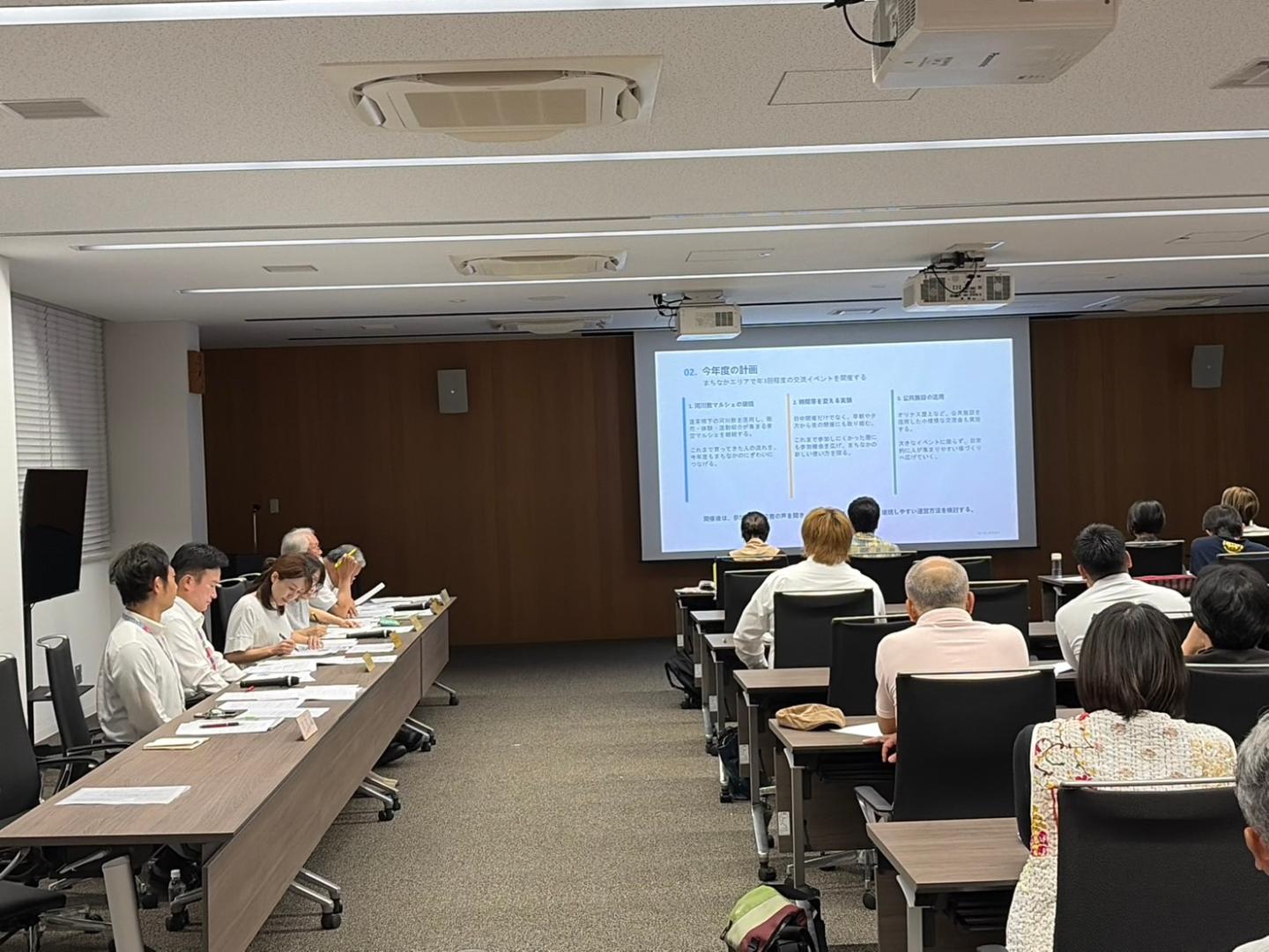 令和8年度市民提案型まちづくり事業審査会の様子