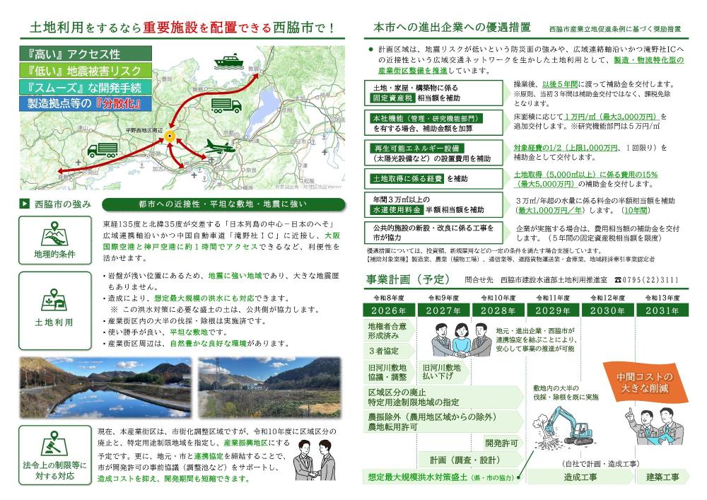 平野西地区産業街区パンフレット