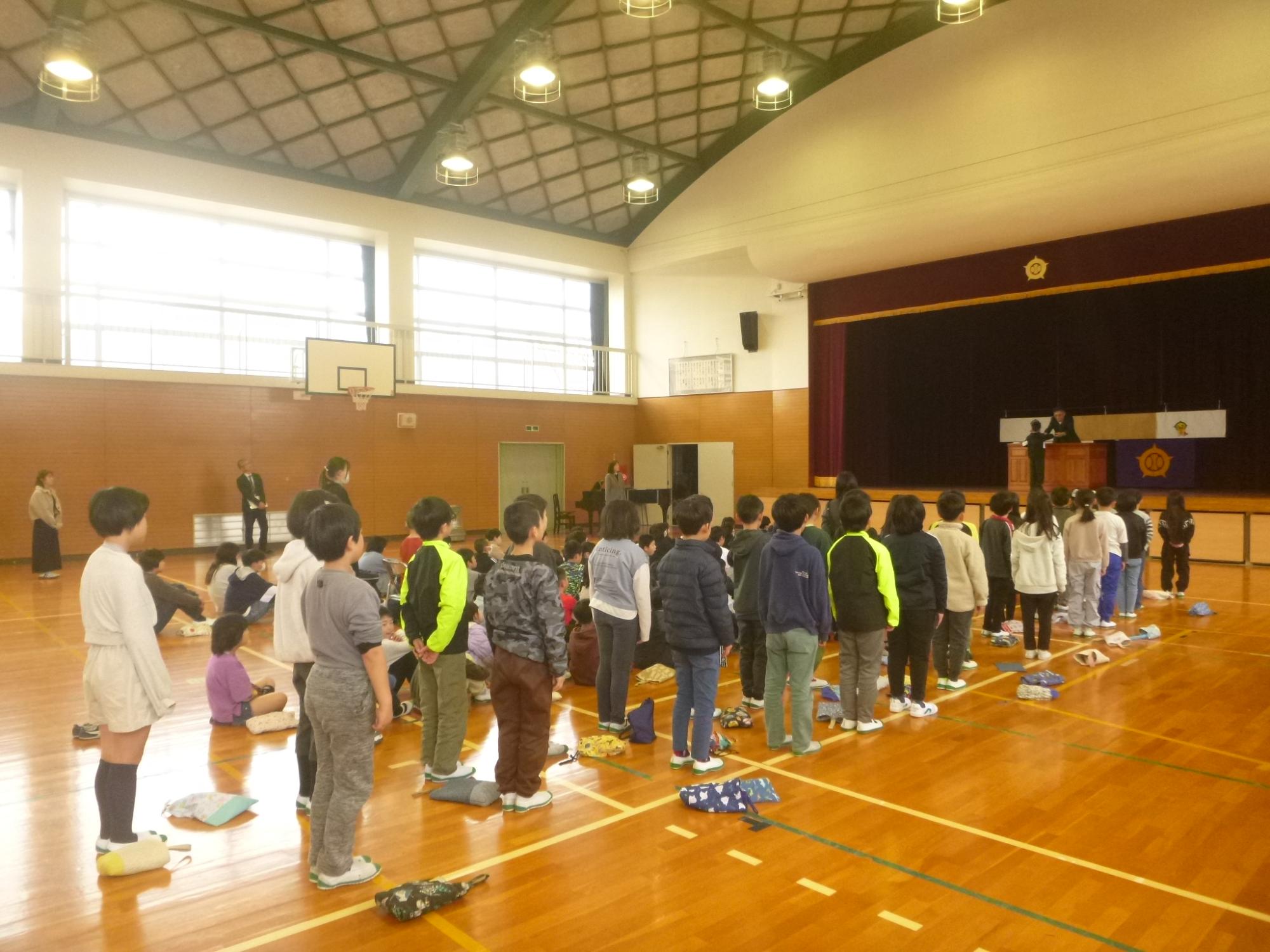 3年生の「修了書授与」