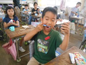 歯みがきの様子