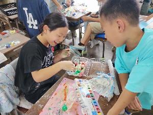 紙粘土のお弁当