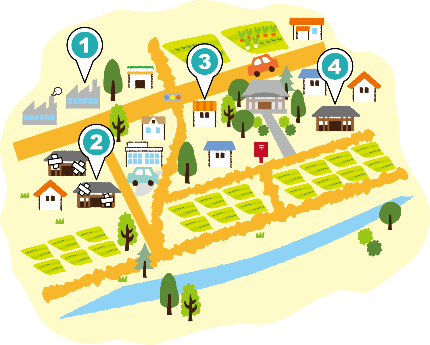 空家活用特区の将来イメージマップ