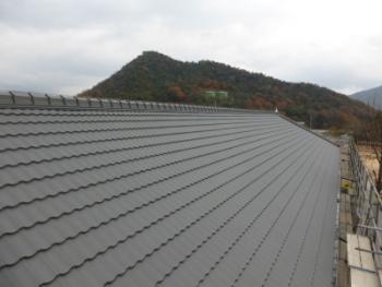 屋根の施工状況写真