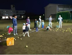 未就学児向け野球教室の様子