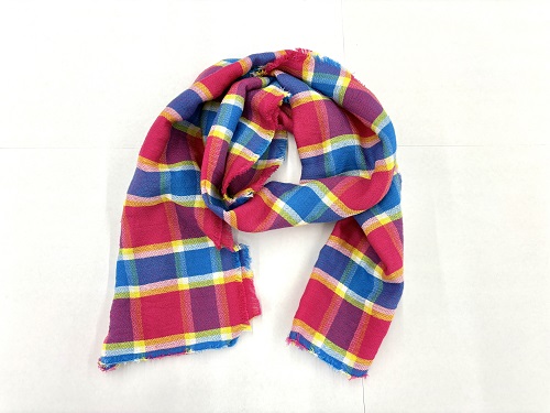 西脇チェックストールの画像