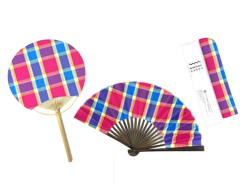 団扇と扇子の画像