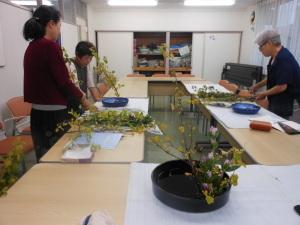 生花教室の様子です