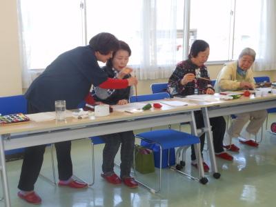 絵手紙教室中村先生です。