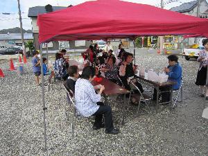 食べ物コーナーの様子
