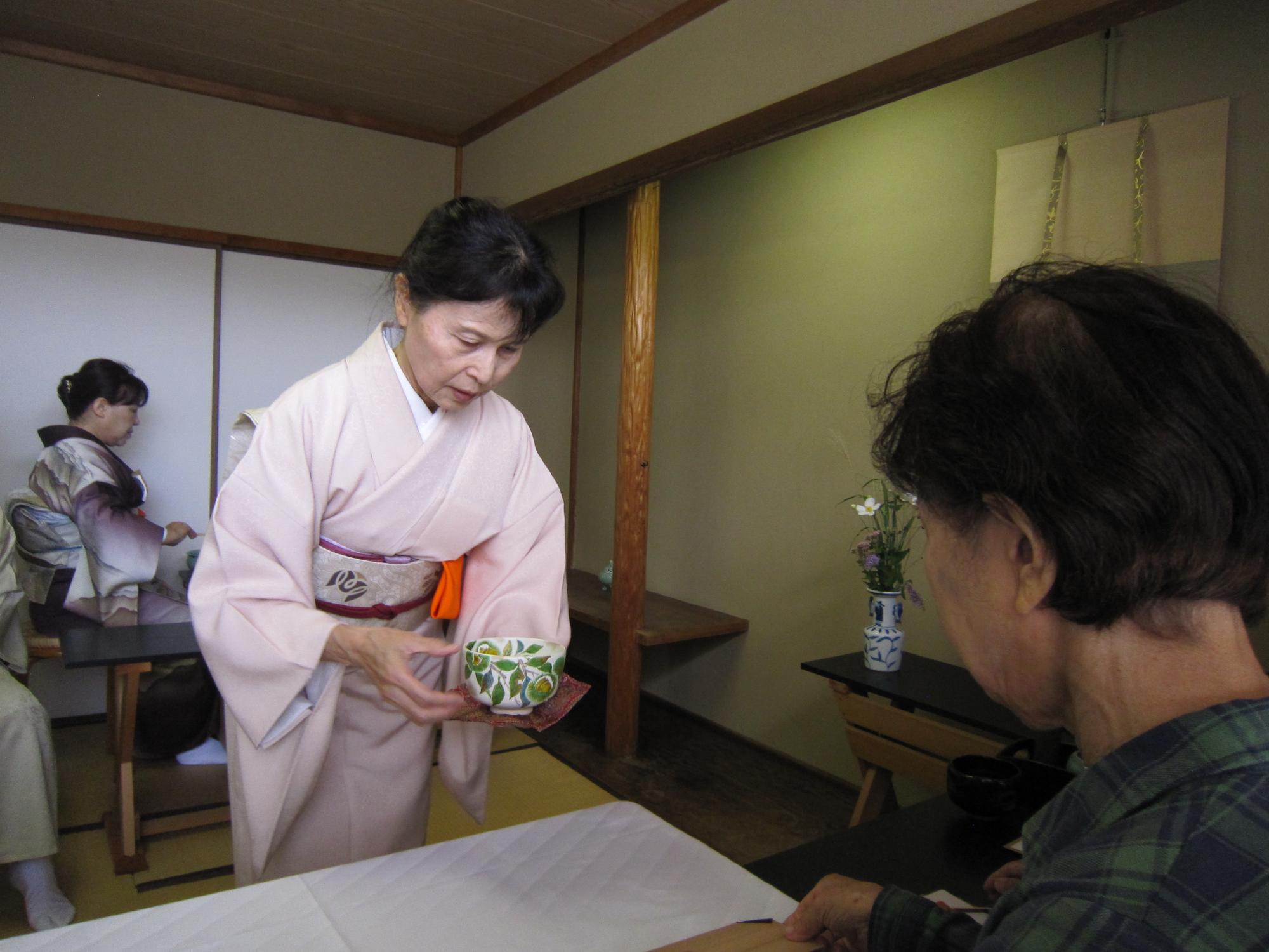 交流祭（茶席）の様子