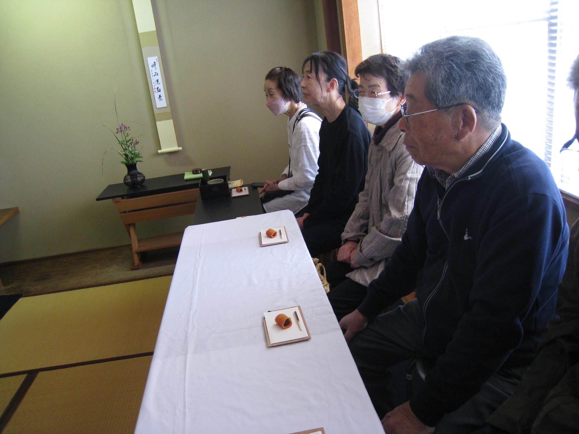 交流祭でのお茶席の様子