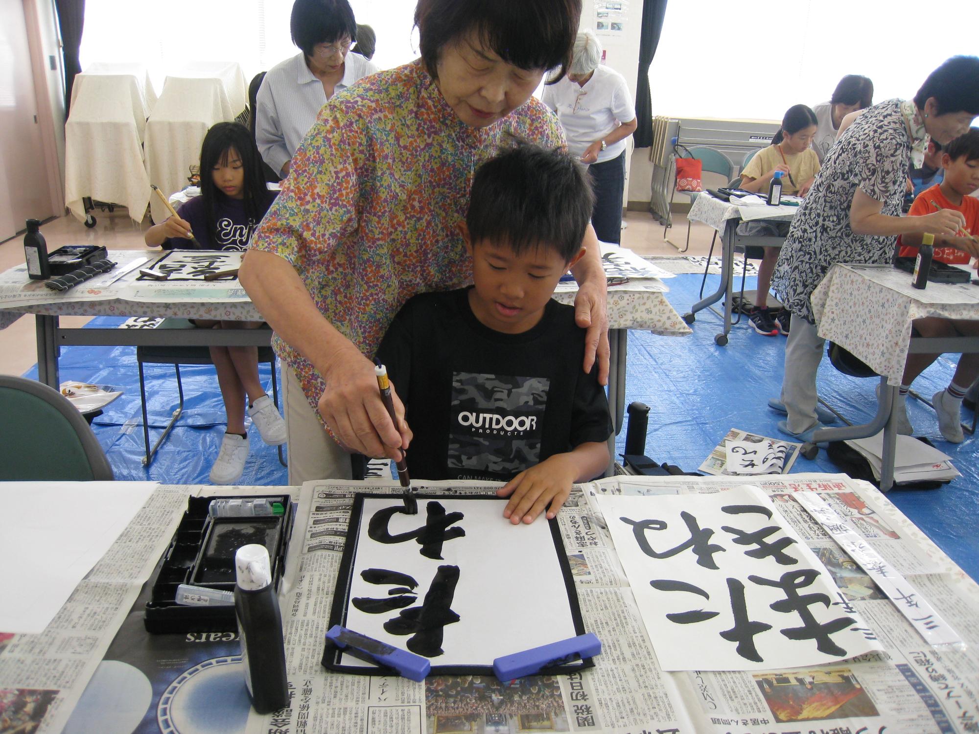 書道教室の様子