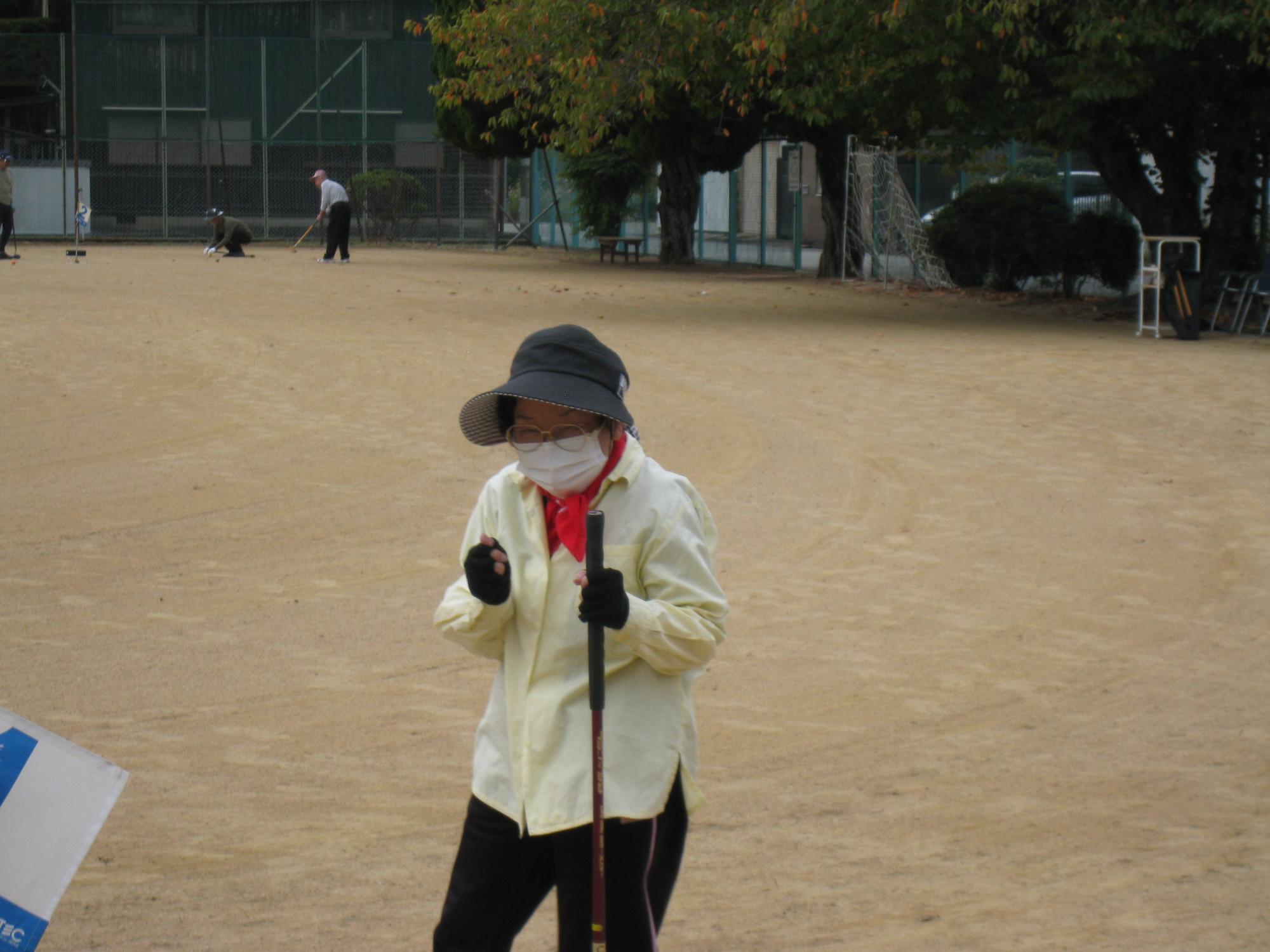 交流グラウンドゴルフ大会の様子