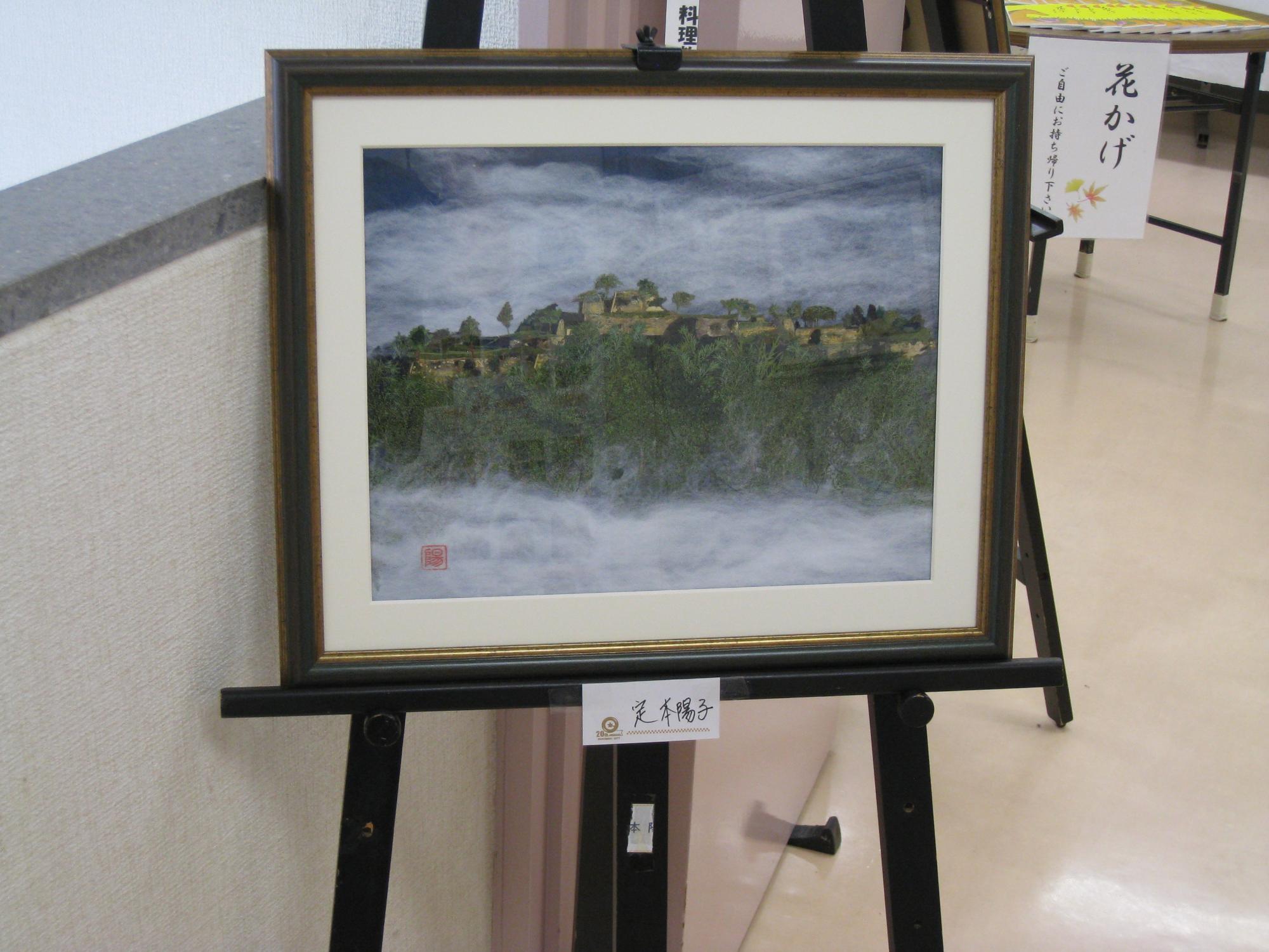 交流祭作品展示の様子