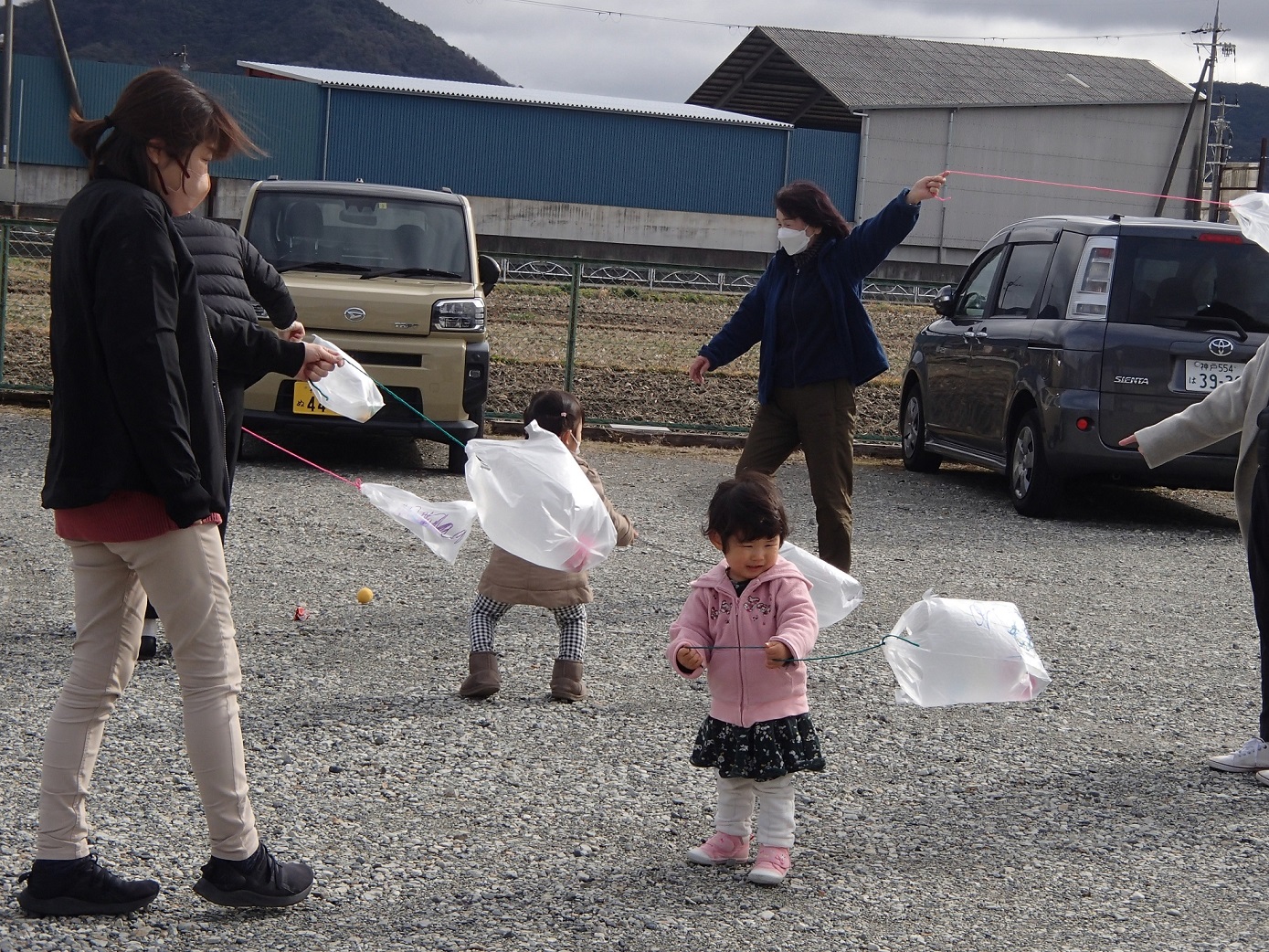 凧揚げしたよ！