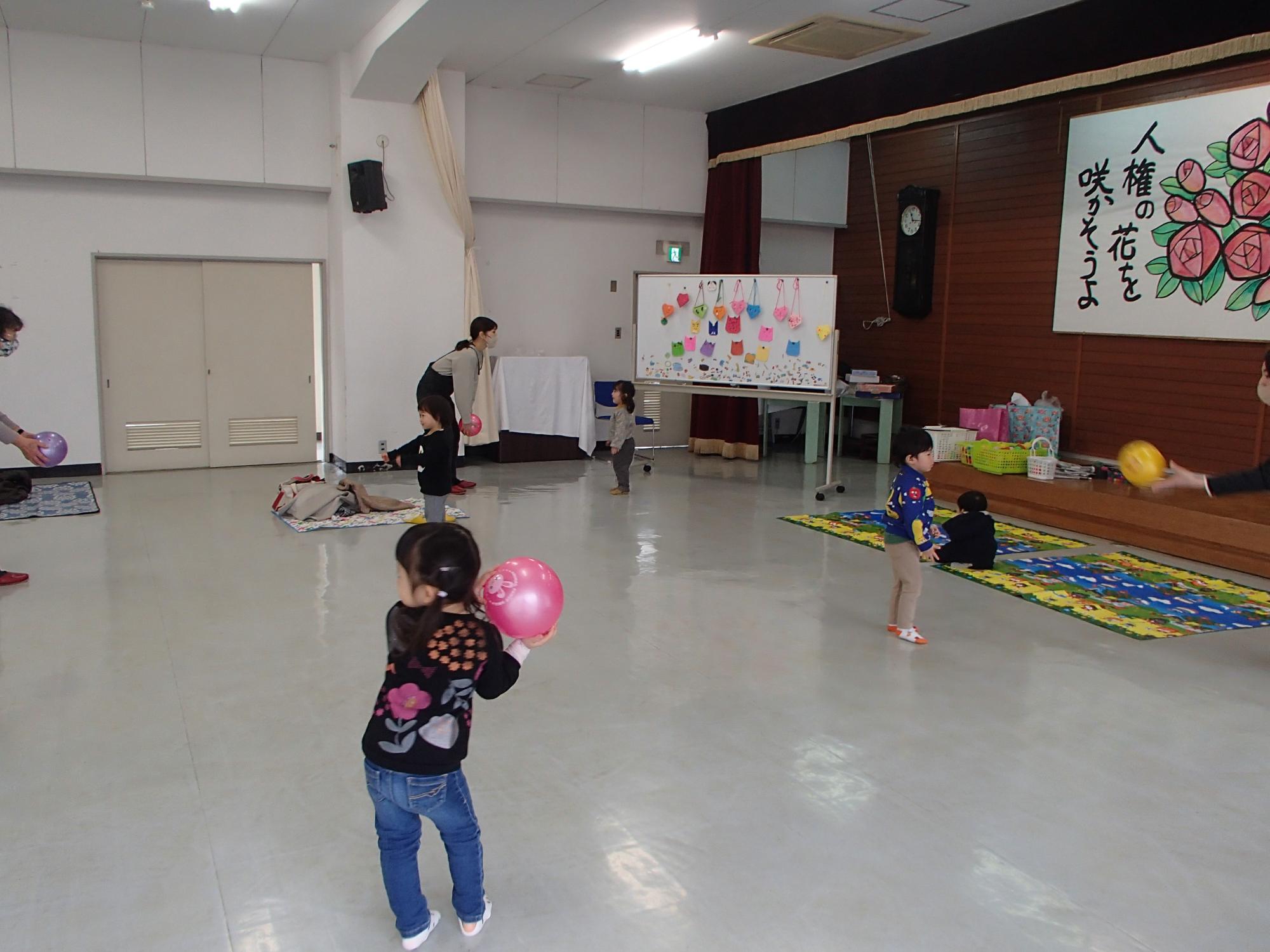 体を動かしました