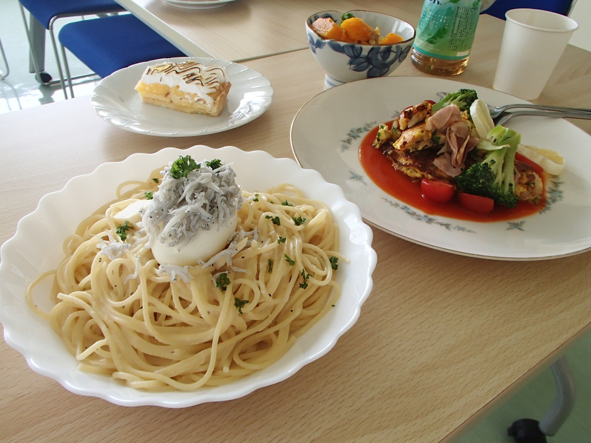 5月料理タケノコとシラスのカルボナーラほか