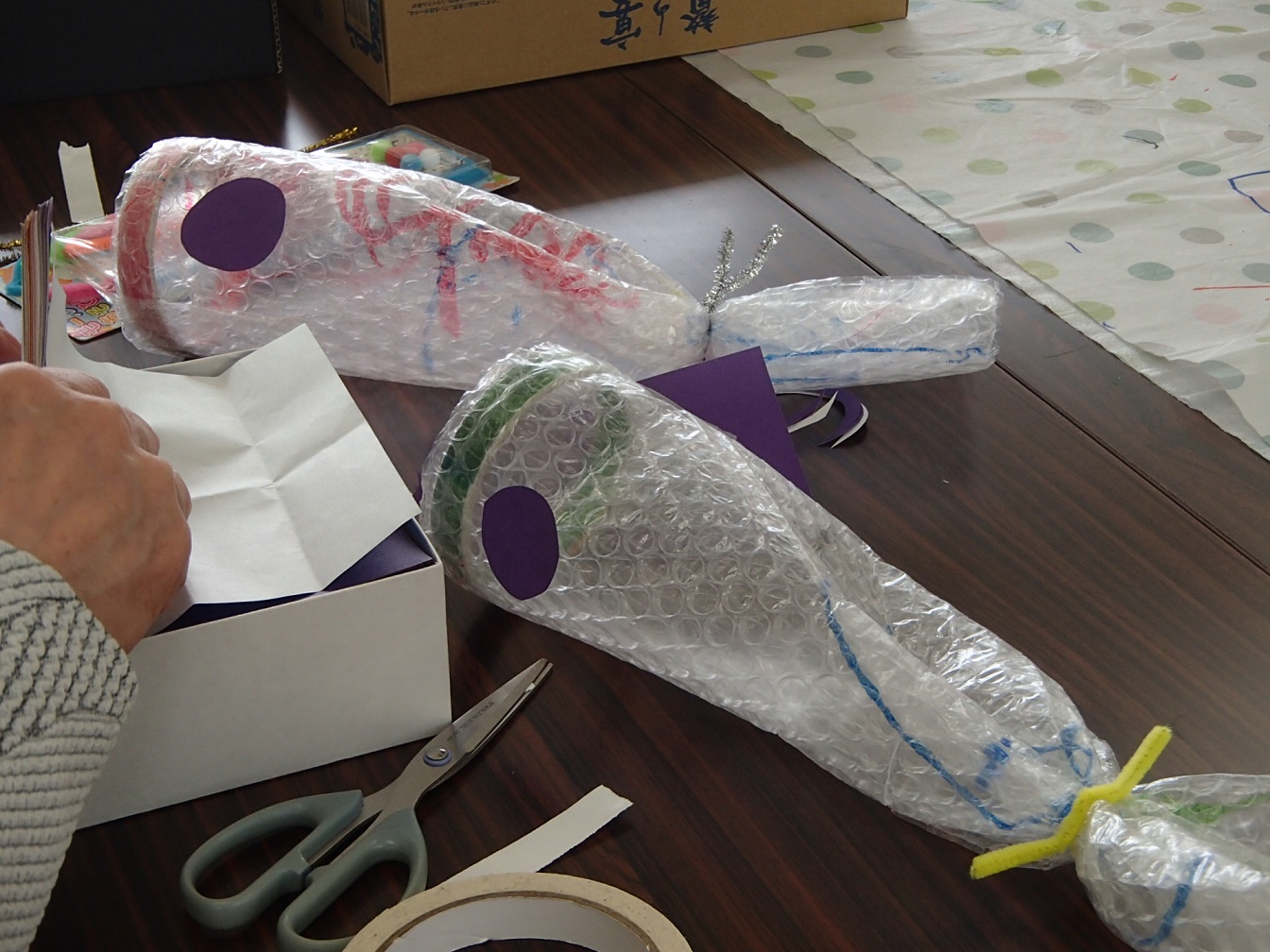 緋鯉にまごいができました