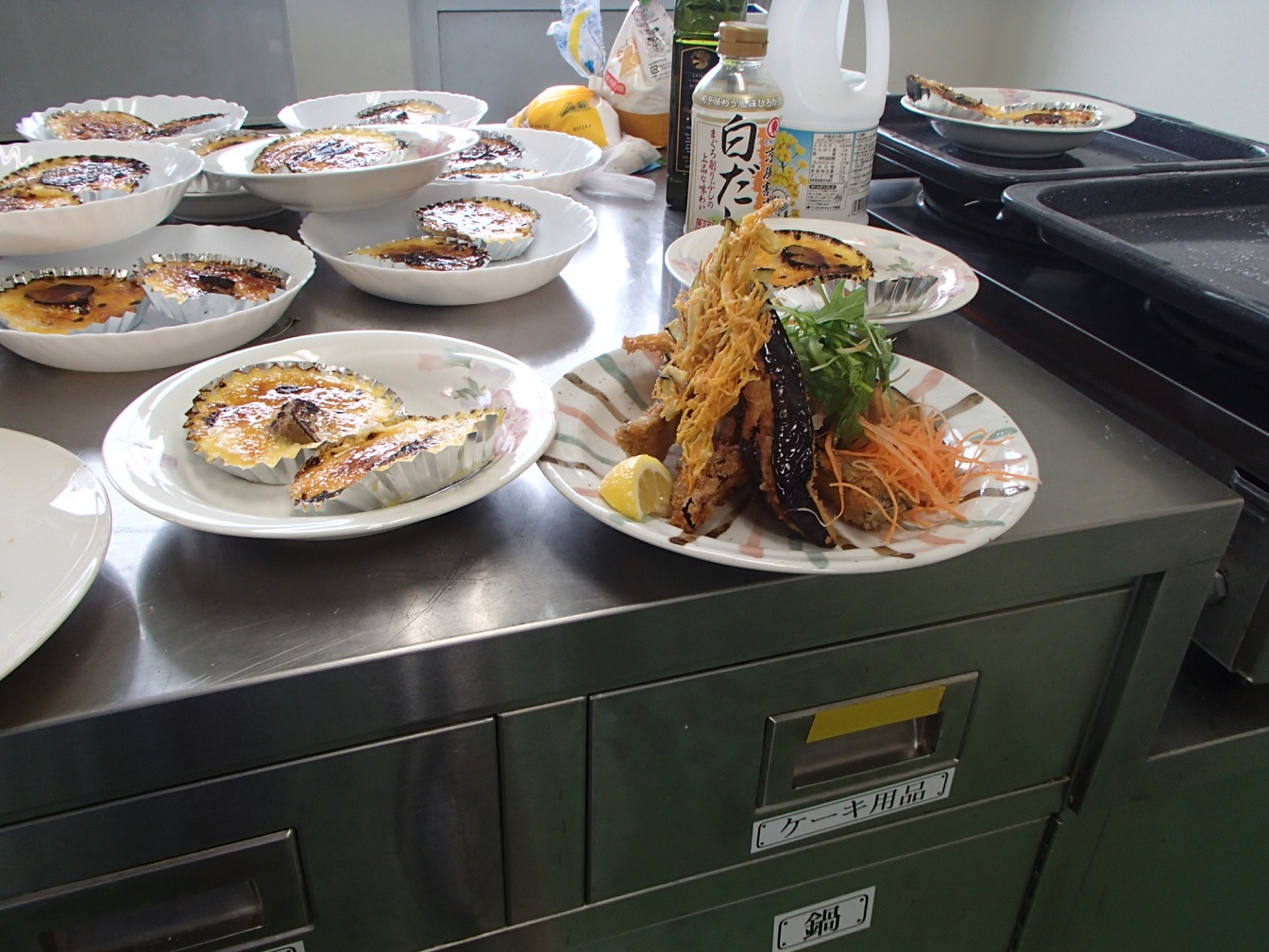 那須とベーコンのカツレツとデザート