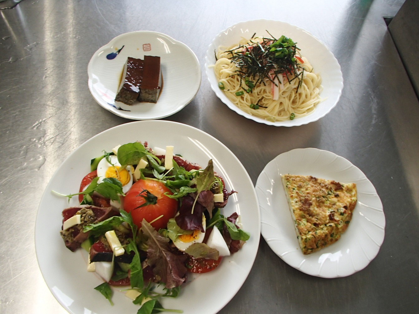 令和6年6月メニュー大根おろしの冷製スパゲティほか