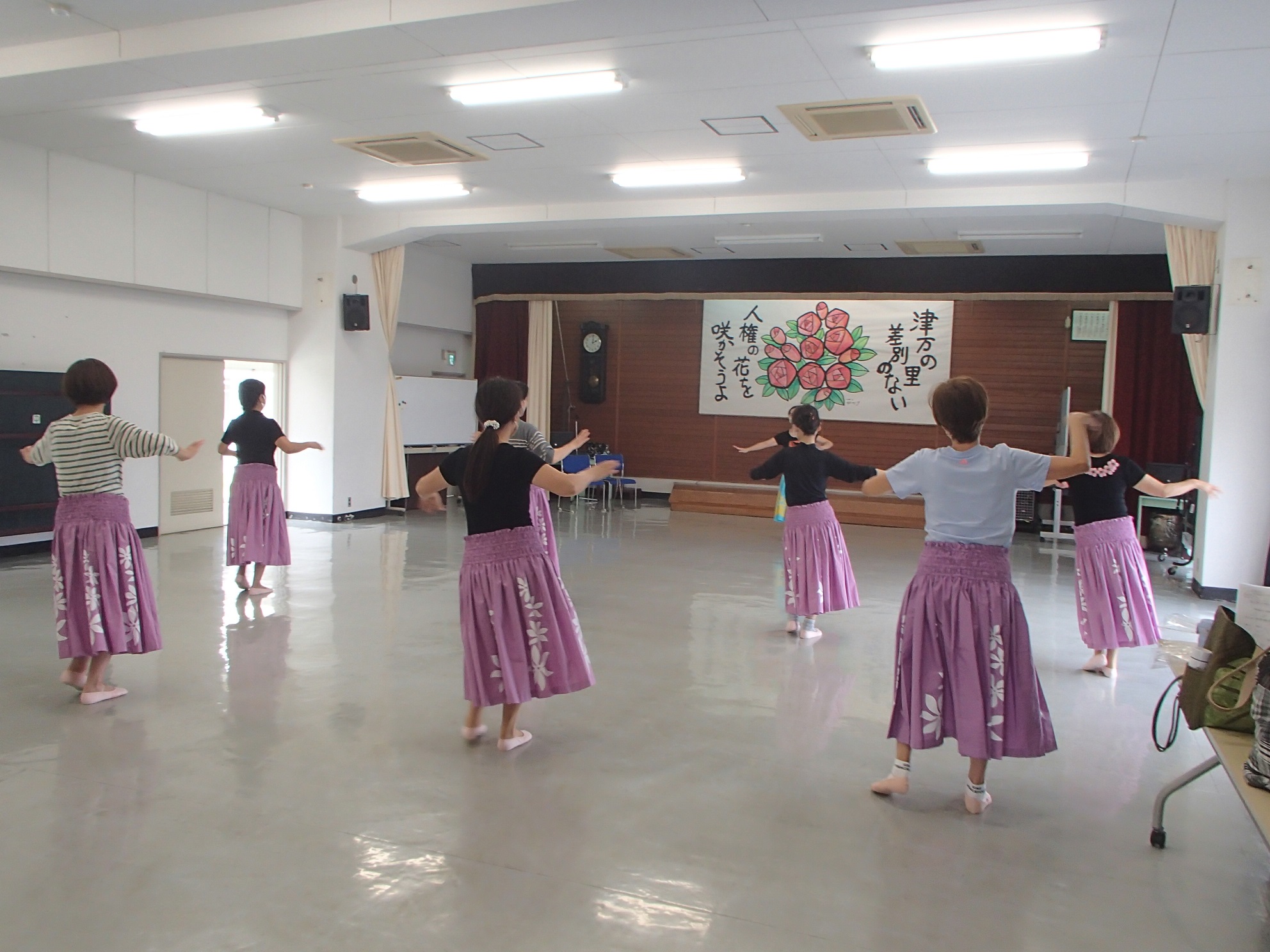 生徒さんは変わらず練習しています