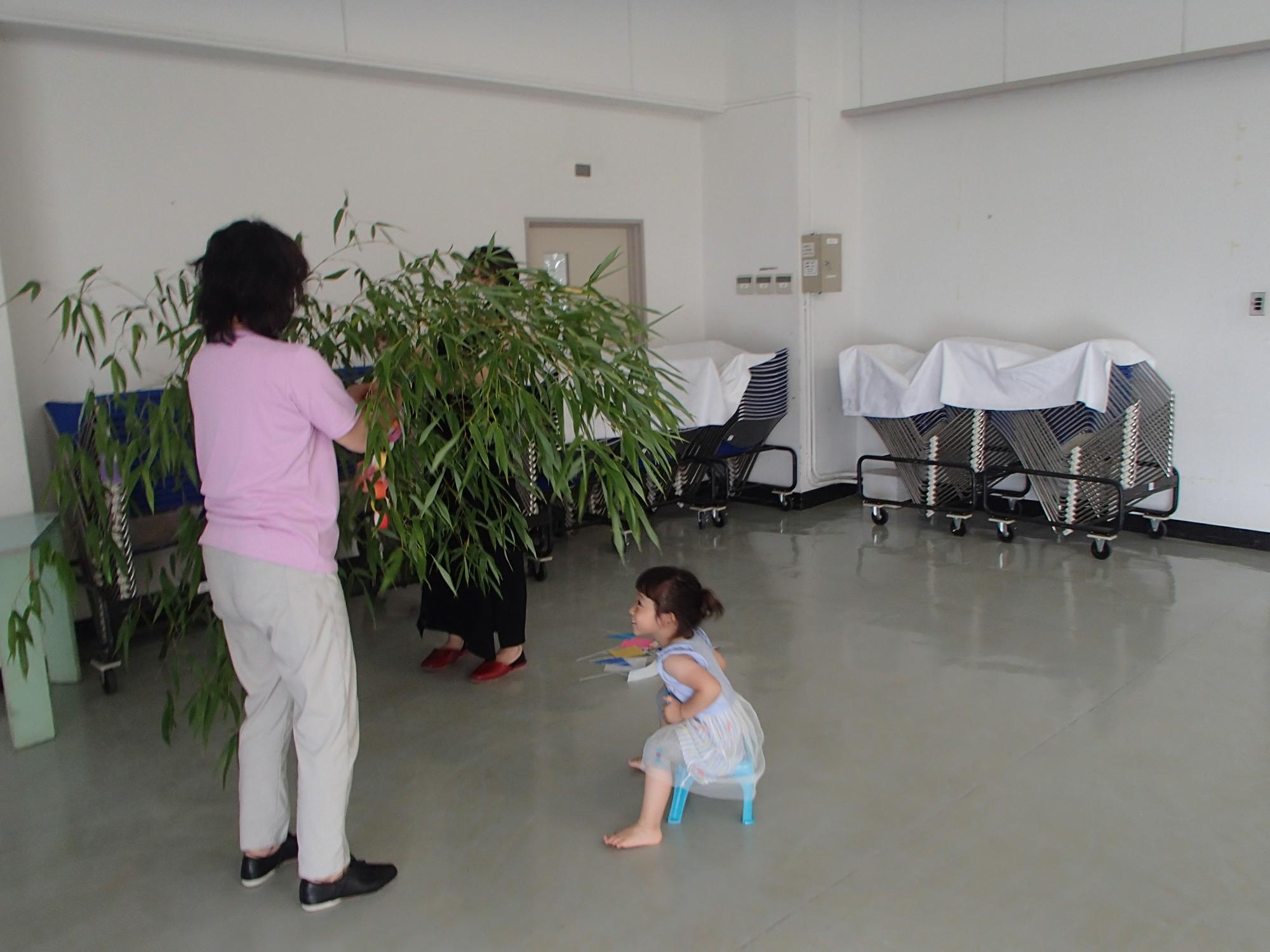 笹飾りを作りました