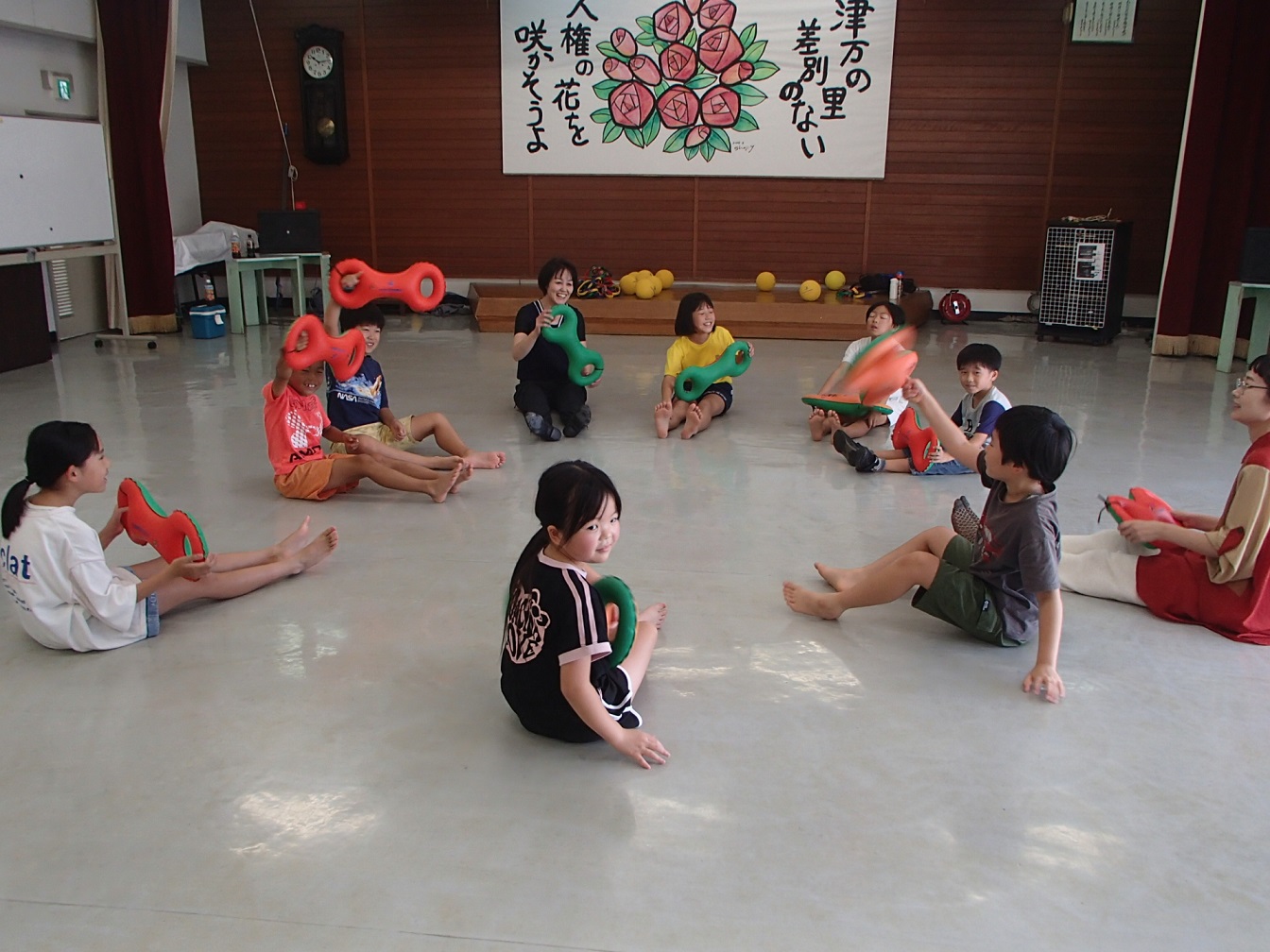 ベルターを使って柔軟体操