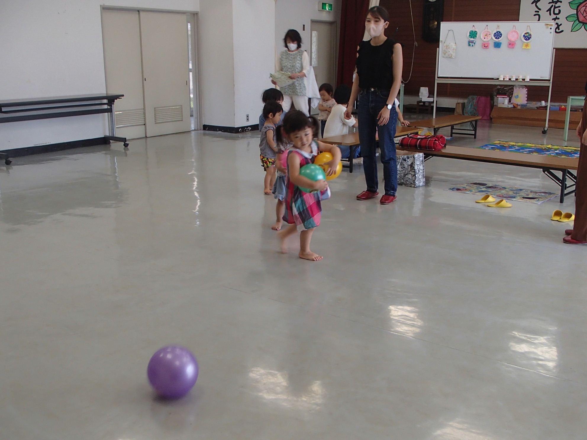 9月ボールで遊びました