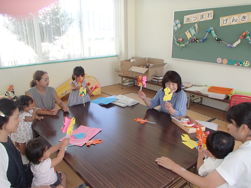 ペープサート・たぬき、きつね