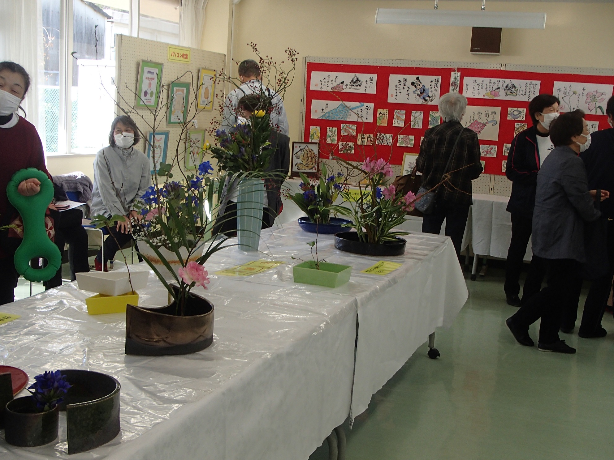 展示の様子です。