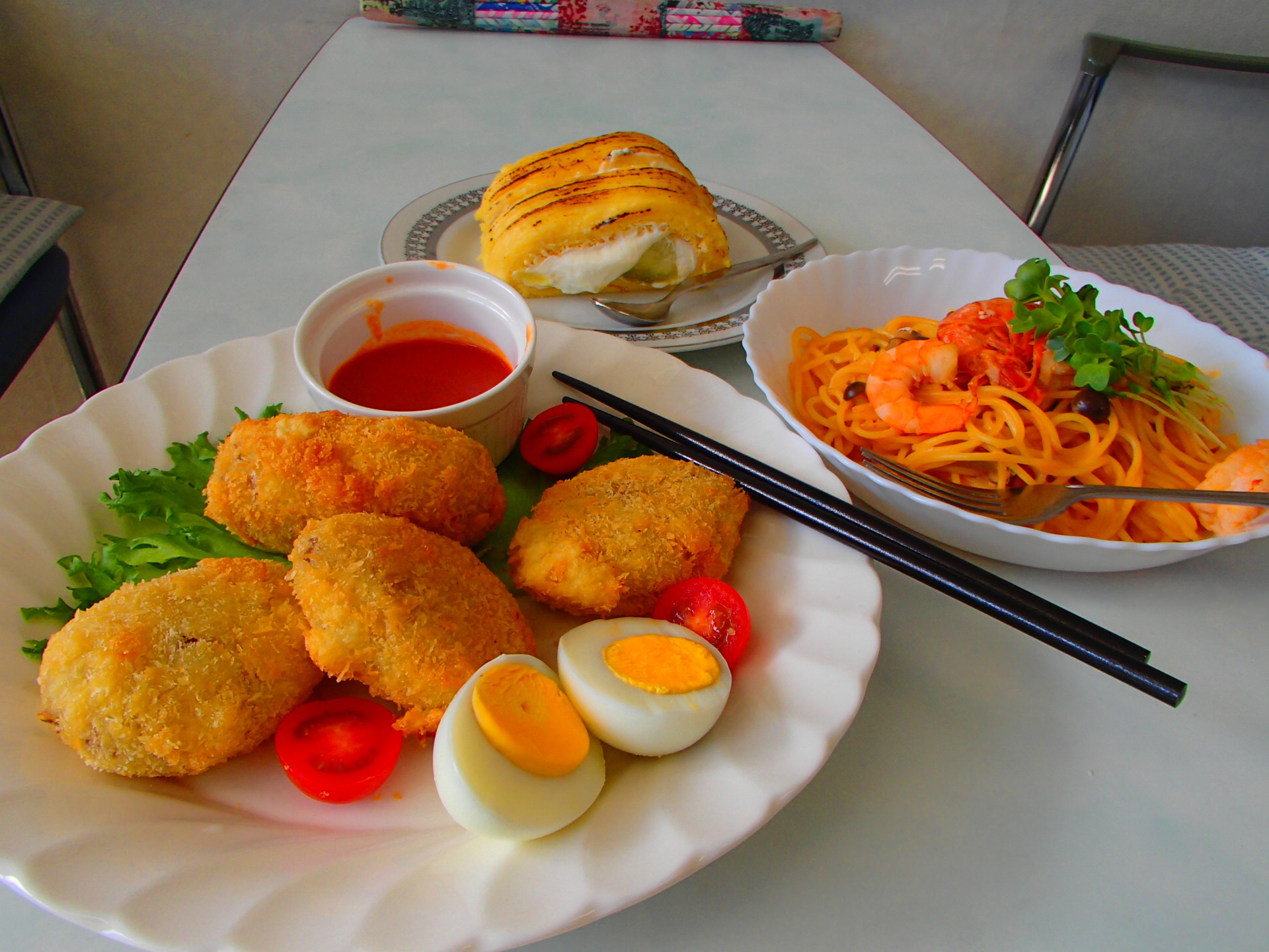 11月料理ミートコロッケほか