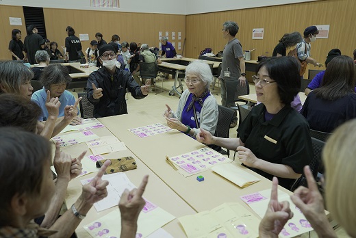 手話体験コーナー