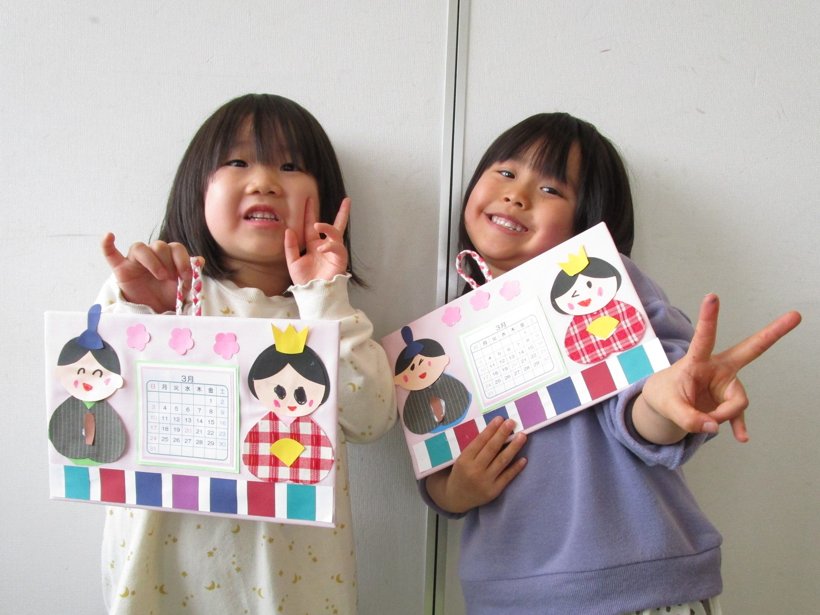 2月に実施した播州織カレンダー