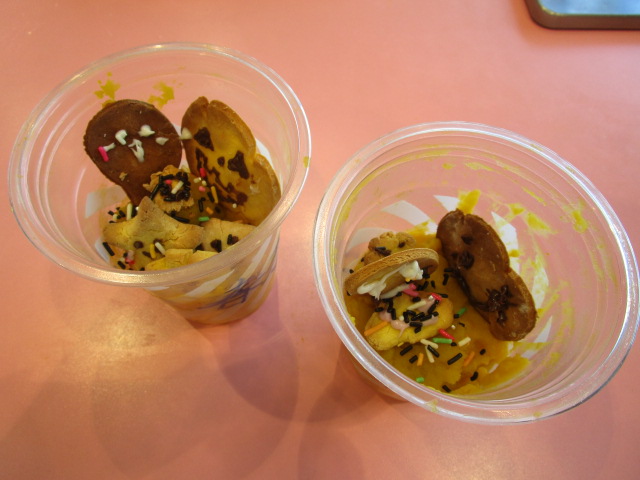 完成したかぼちゃプリン