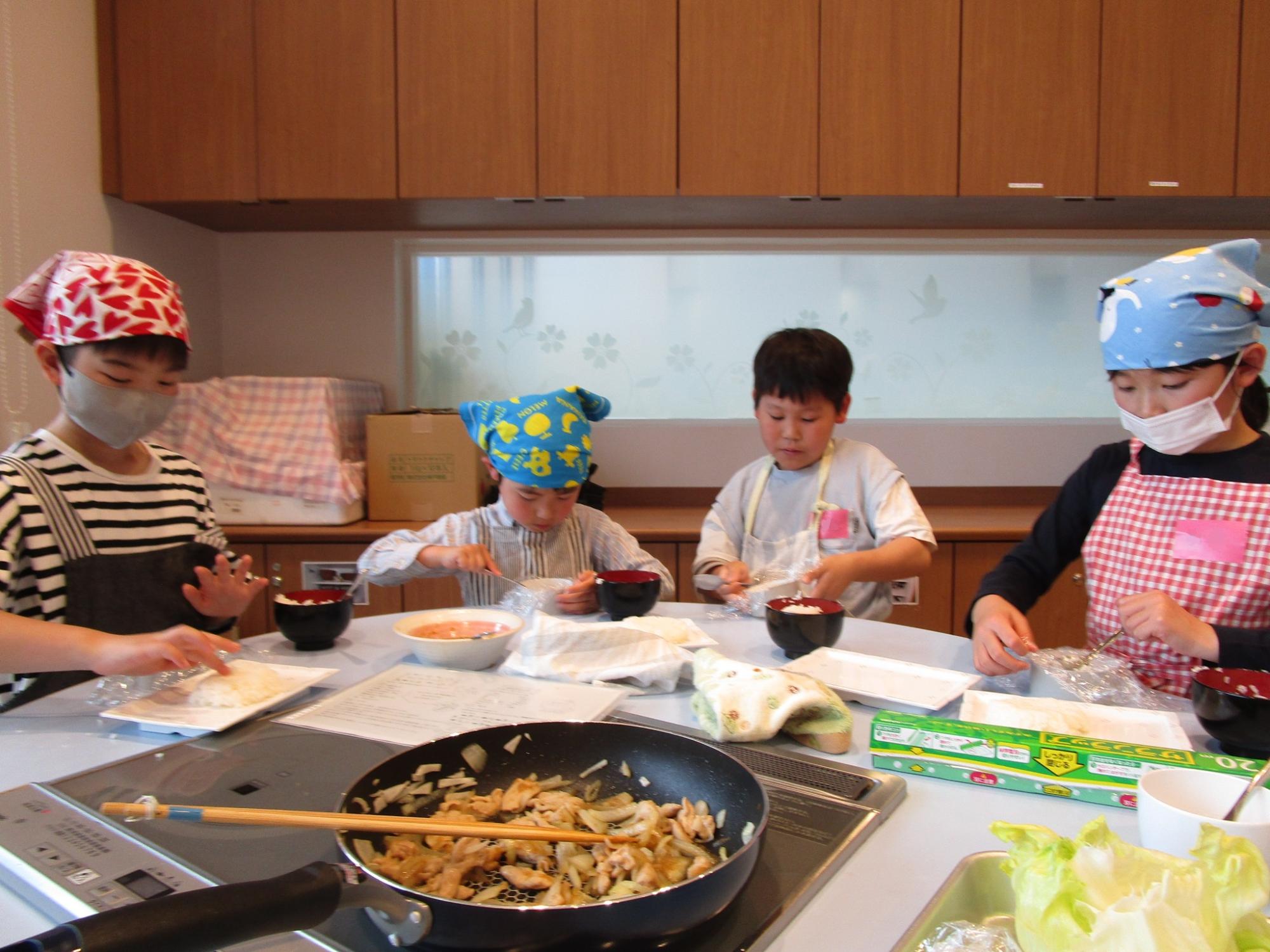 クッキングの様子