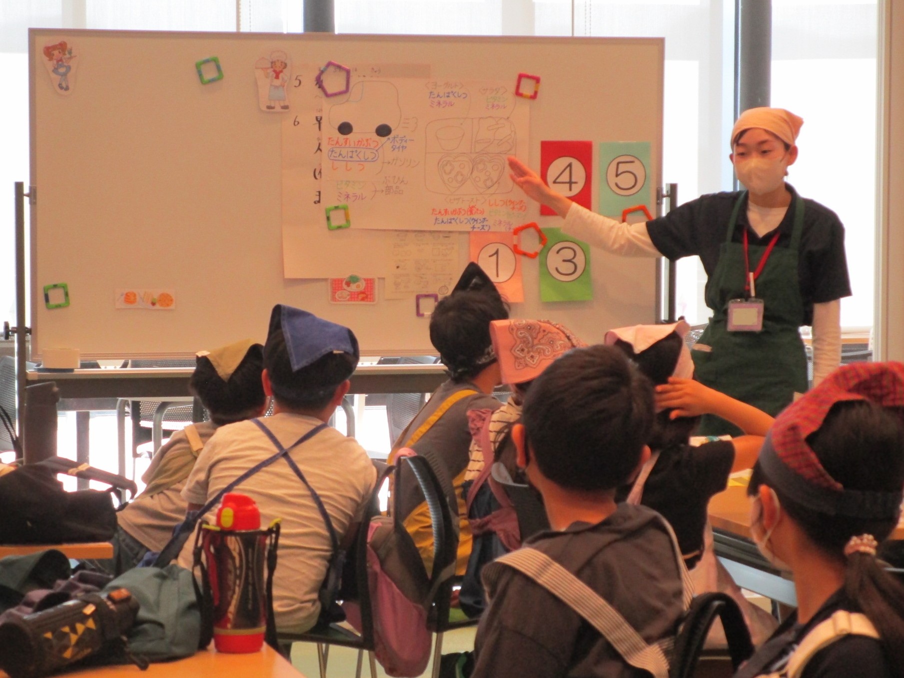 栄養についてのお話を聞きました