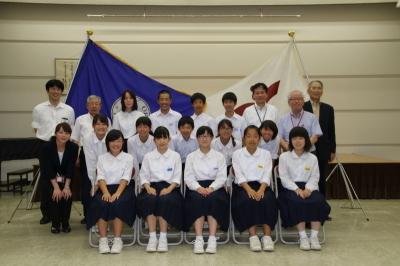 28年6月27日中学生親善使節団