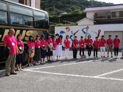 29年8月16日中学生親善使節団出発
