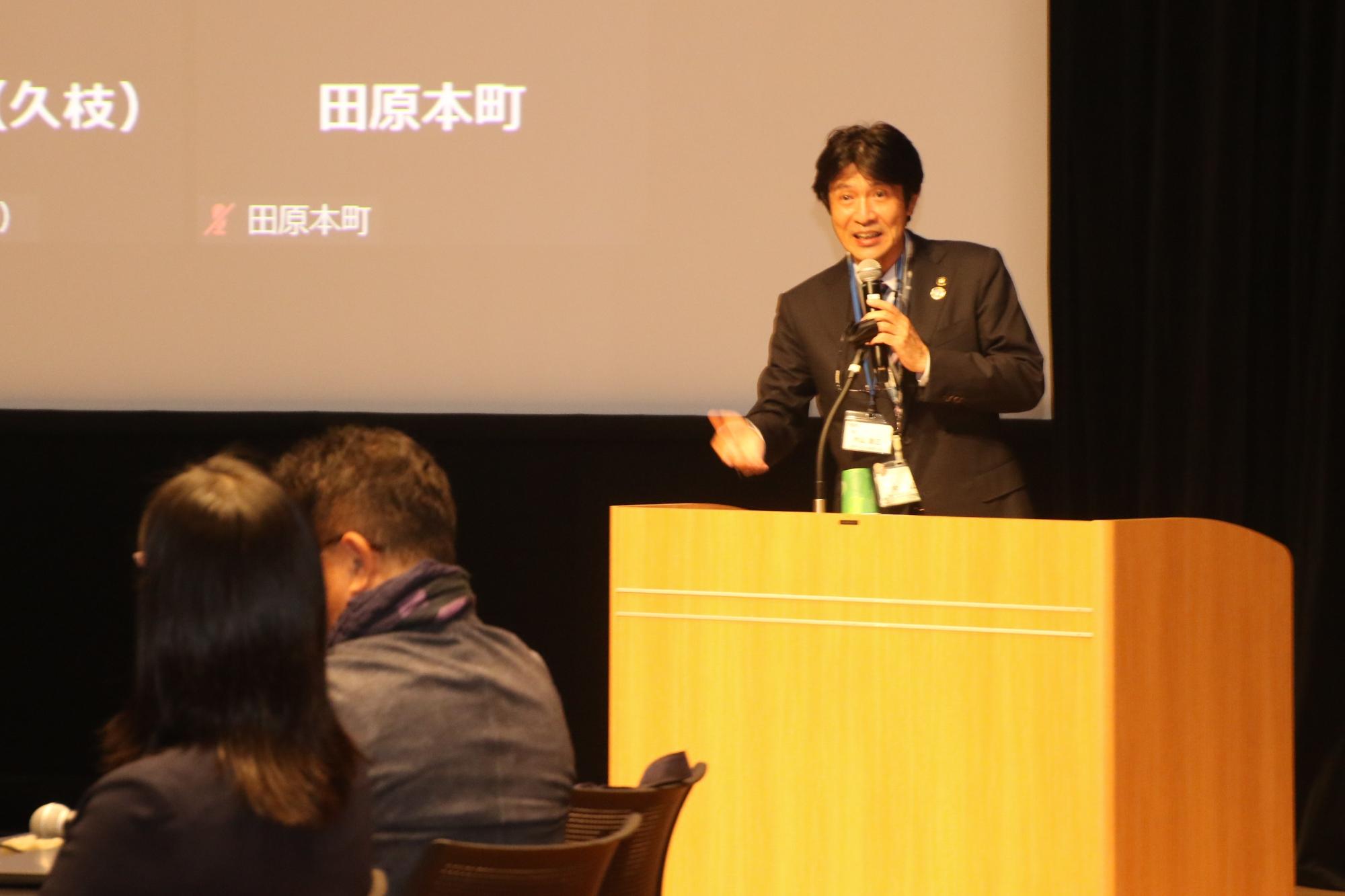 SWC首長研究会での片山市長による発表