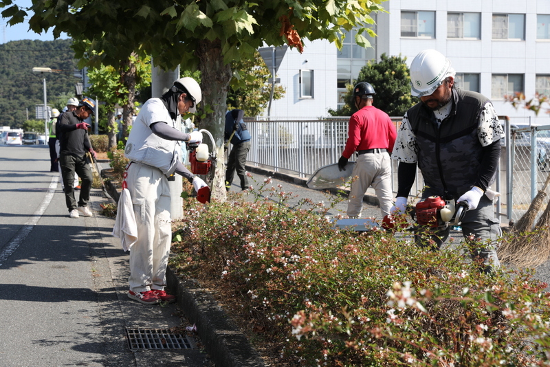 道路美化活動の様子