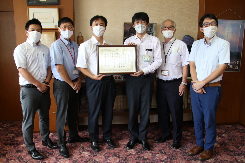 感謝状贈呈式（株式会社西日本コクボ）