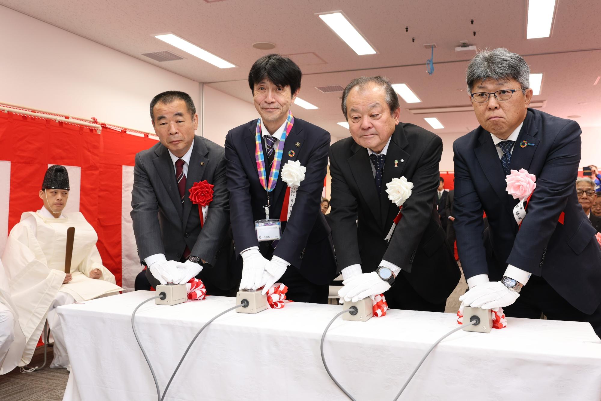 新ごみ処理施設　火入れ式