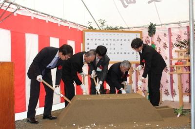 市原羽安線起工式