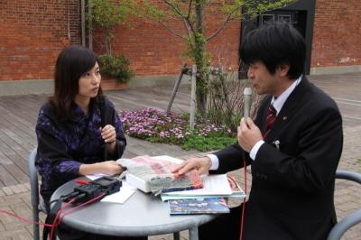 28年4月24日ラジオ取材