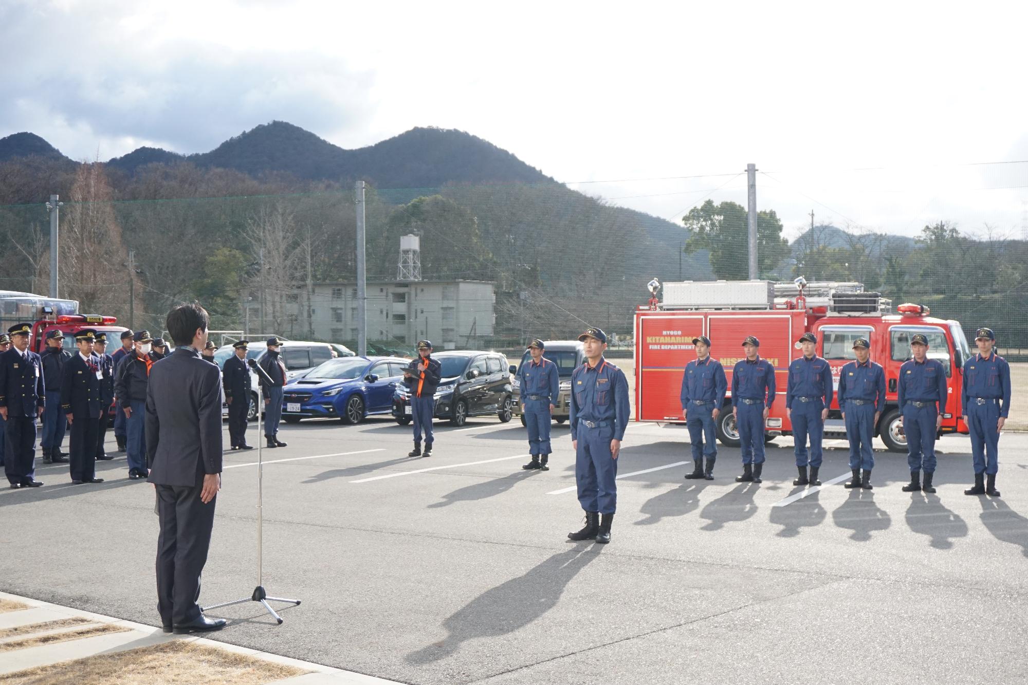 被災地派遣隊員出発式