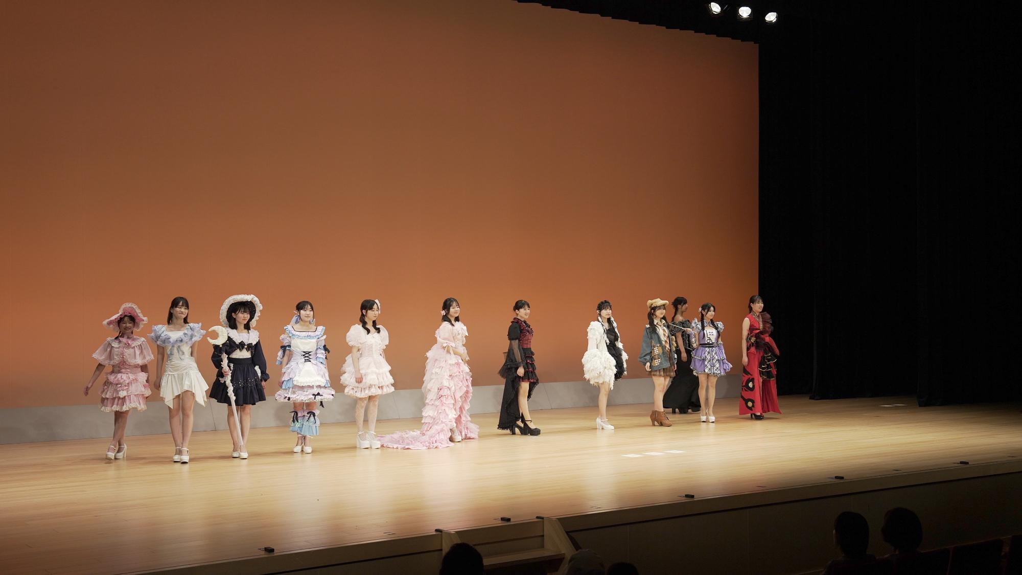 播州織博覧会でのファッションショー