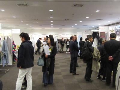 30年3月7日播州織素材展の様子