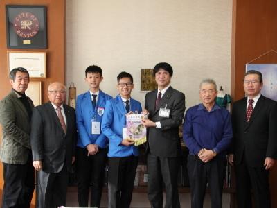 29年12月18日ライオンズ交換学生表敬訪問